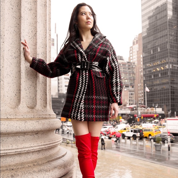 Multicolored plaid coat by H&M size S NWT - Picture 4 of 4